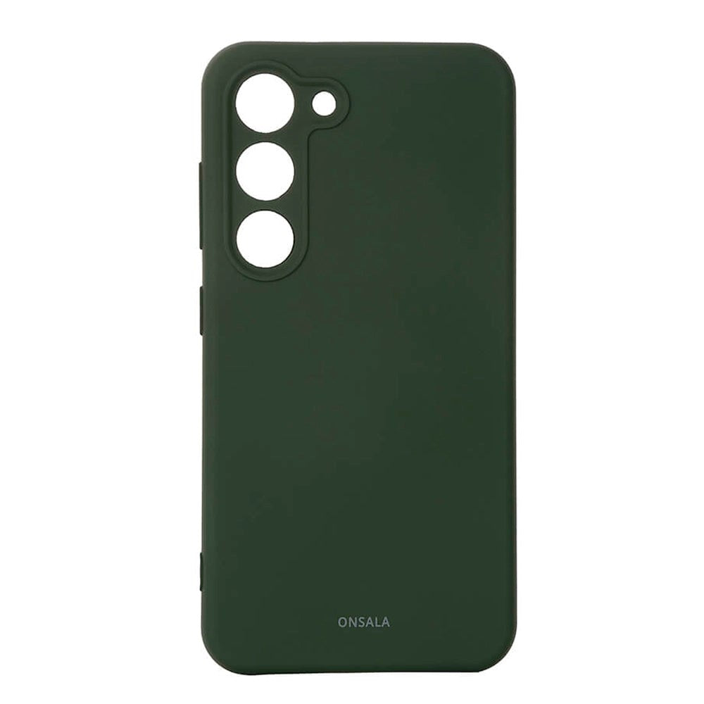Samsung Galaxy S23 Onsala Silikone Bagside Case - Mørkegrøn