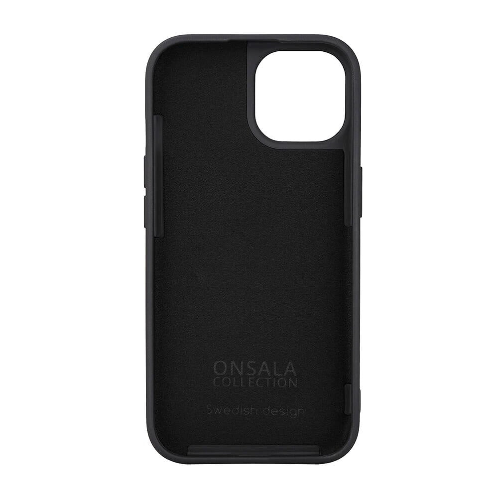 iPhone 15 Onsala Silikone Case - MagSafe Kompatibelt - Sort