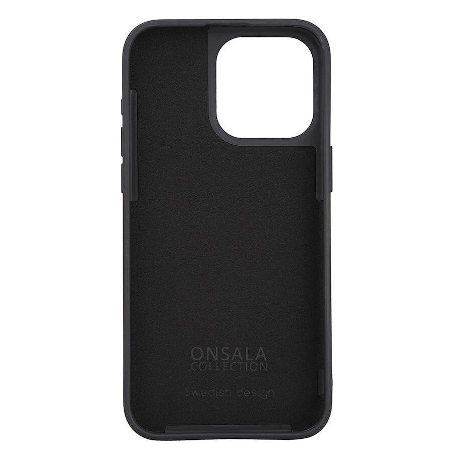 Onsala iPhone 15 Pro Max Silikone Touch Bagside Cover - Black