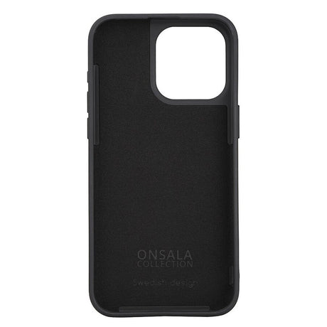 GEAR Onsala iPhone 15 Pro Max Silikone Touch Bagside Cover - Black