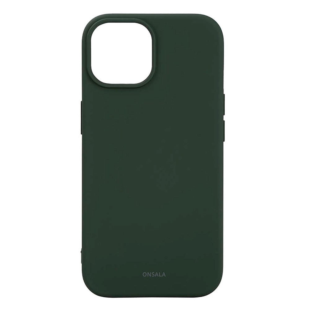 iPhone 15 Onsala Silikone Case - MagSafe Kompatibelt - Olive Green