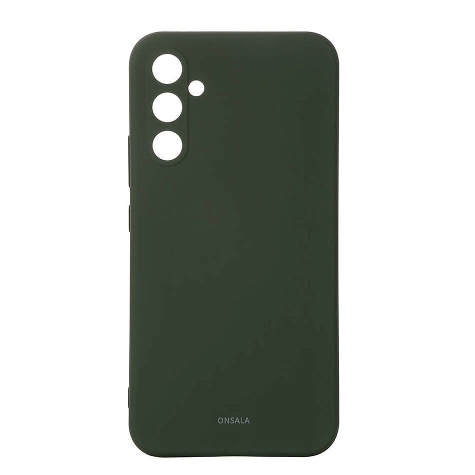 Onsala Samsung Galaxy A35 (5G) Silikone Touch Bagside Cover - Olive Green