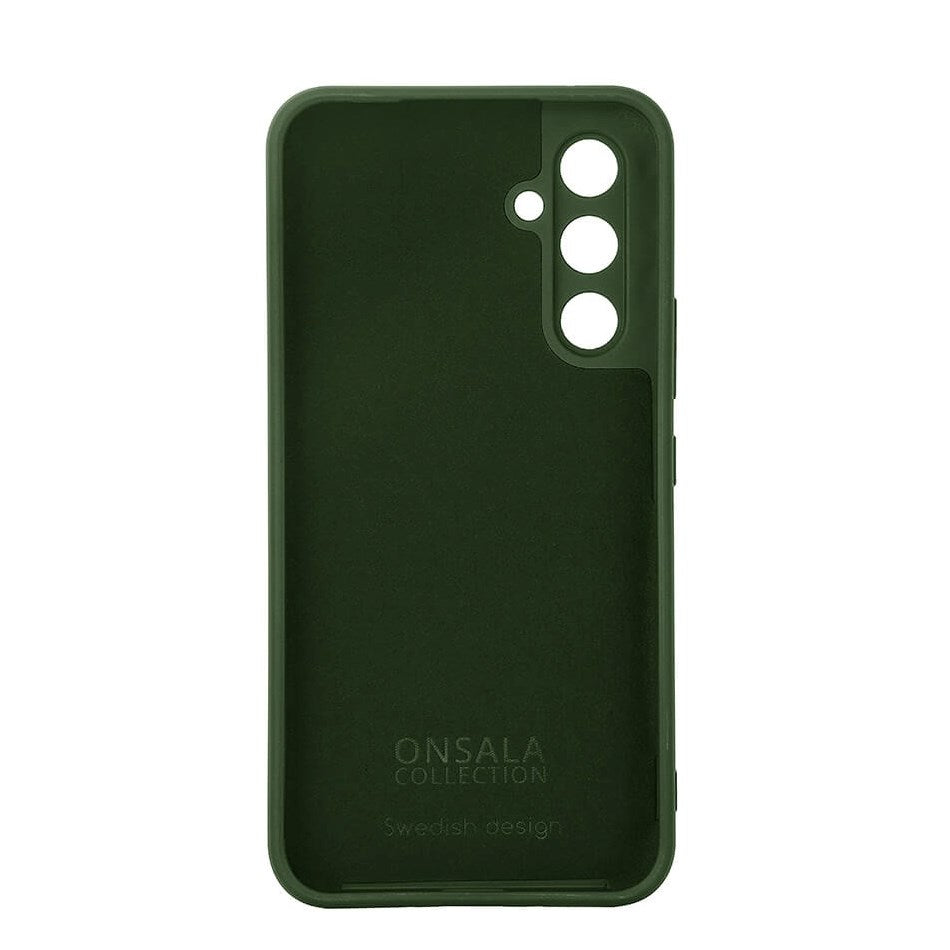 Onsala Samsung Galaxy A55 (5G) Silikone Touch Bagside Cover - Olive Green