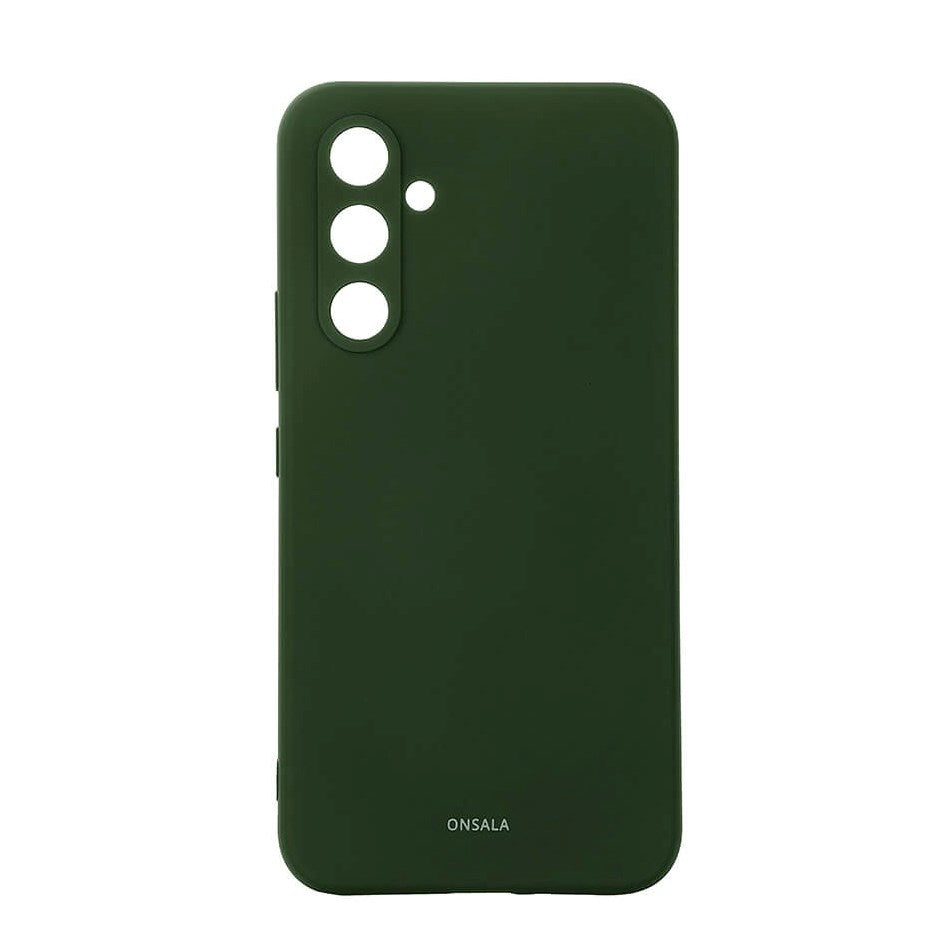 Onsala Samsung Galaxy A55 (5G) Silikone Touch Bagside Cover - Olive Green