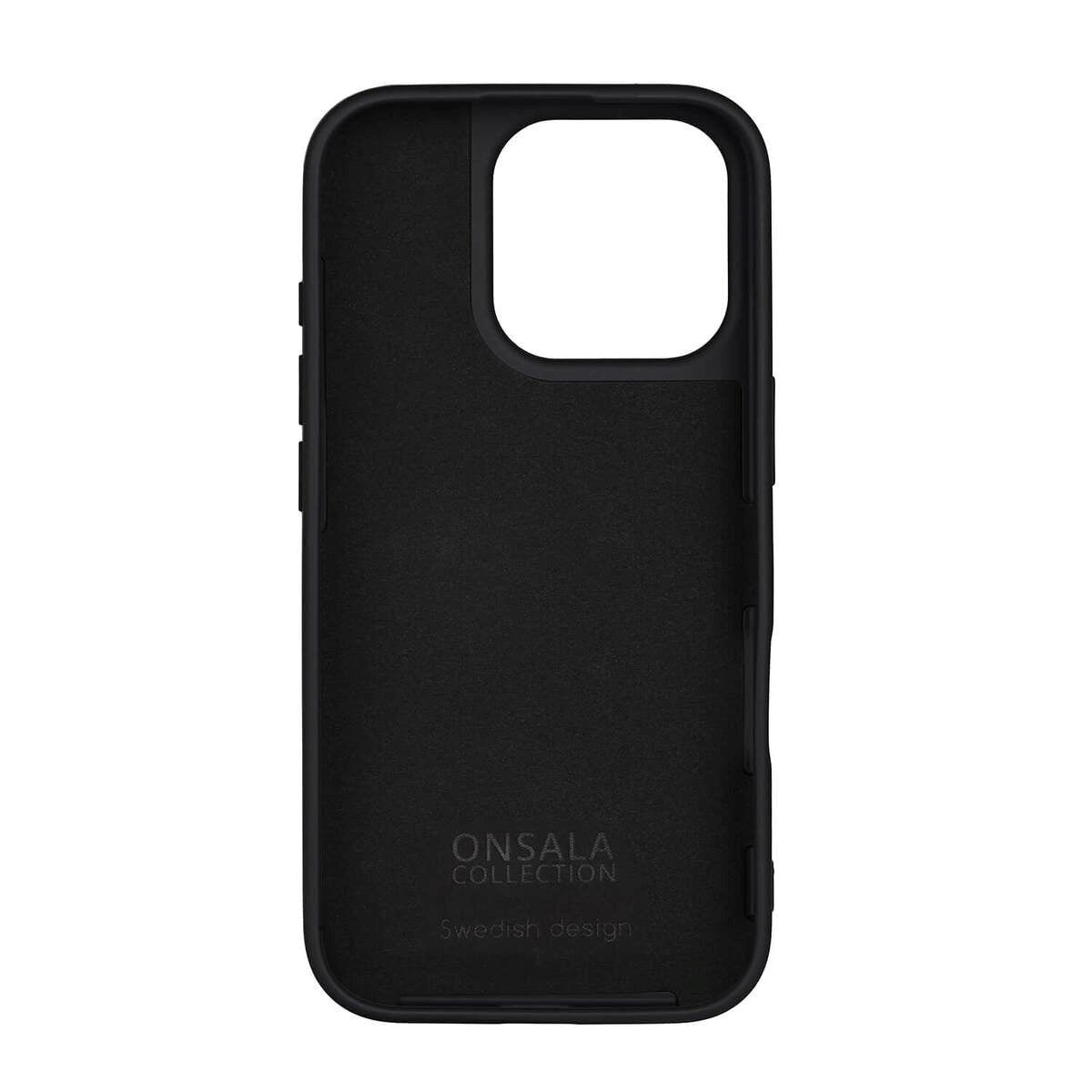 iPhone 16 Pro Onsala Silikone Mobil Cover - MagSafe Kompatibelt - Sort