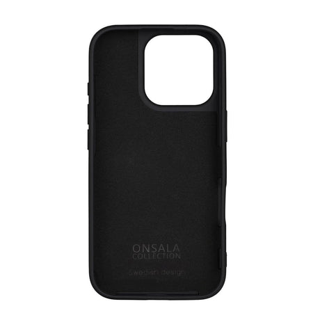 iPhone 16 Pro GEAR Onsala Silikone Mobil Cover - MagSafe Kompatibelt - Sort