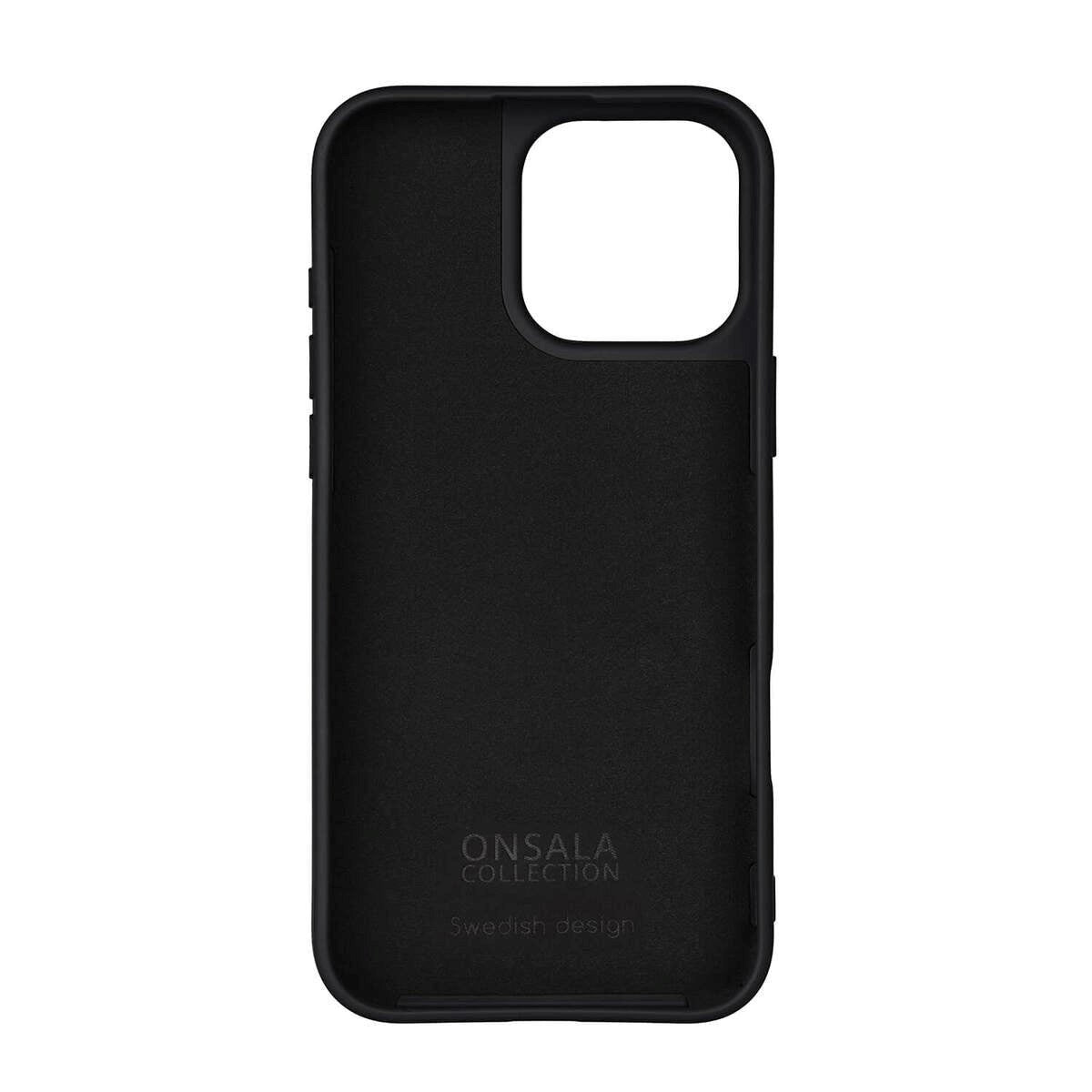 iPhone 16 Pro Max Onsala Silikone Mobil Cover - MagSafe Kompatibelt - Sort