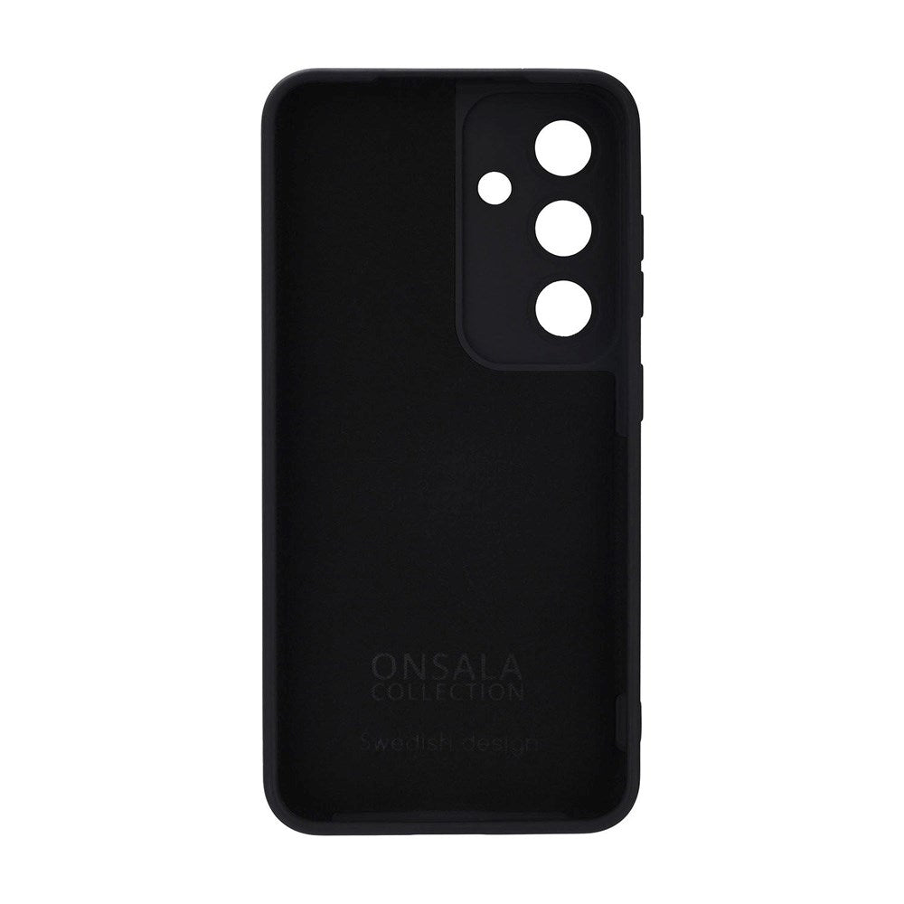 Onsala Samsung Galaxy S25 Silikone Touch Bagside Cover - Black