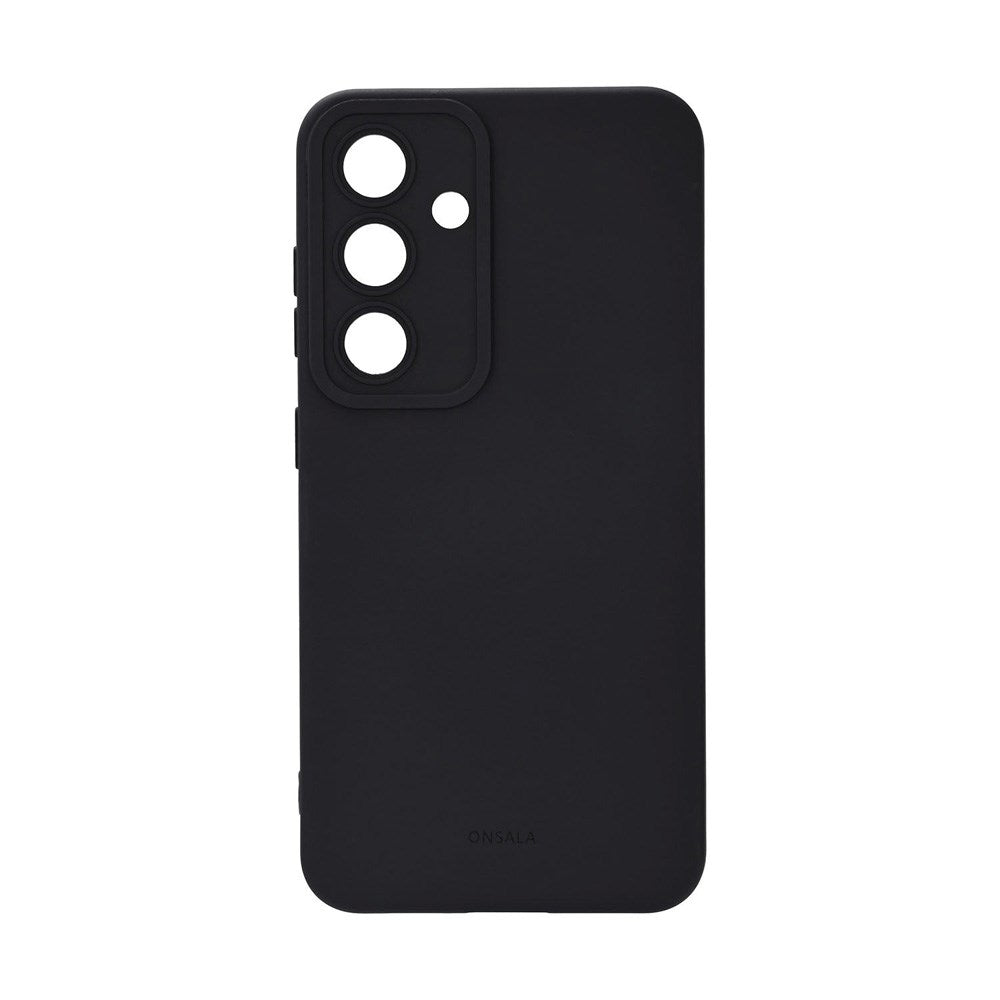 Onsala Samsung Galaxy S25 Silikone Touch Bagside Cover - Black