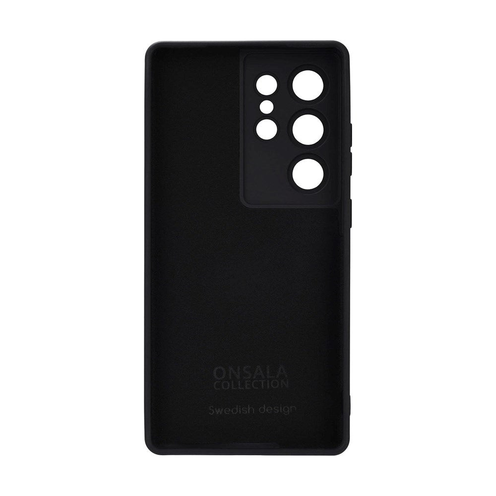Onsala Samsung Galaxy S25 Ultra Silikone Touch Bagside Cover - Black