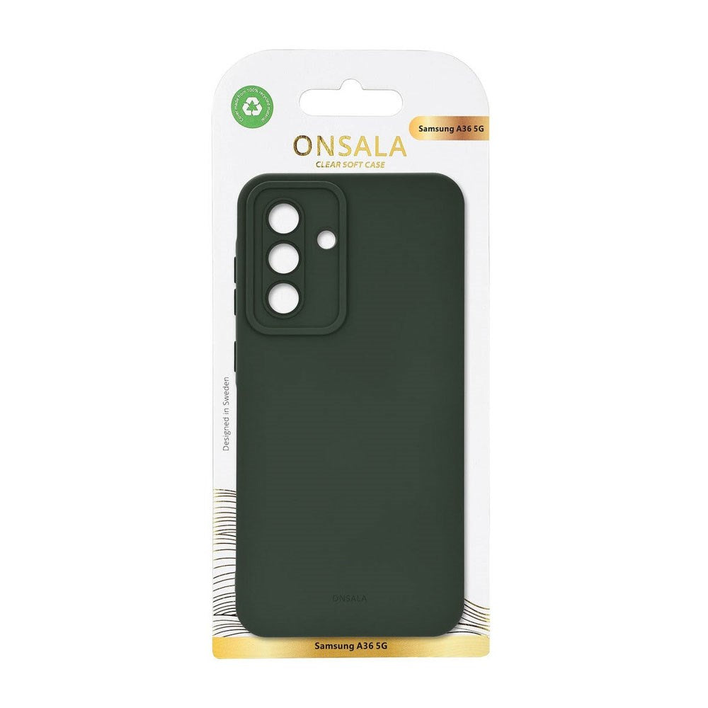 Samsung Galaxy A36 (5G) Onsala Silikone Mobil Case - Olive Green