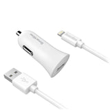 Smartline 12W Billader med Lightning Kabel 1m - Hvid