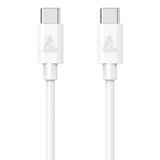 Smartline (3A/15W) USB-C til USB-C Kabel 1 m. - Hvid