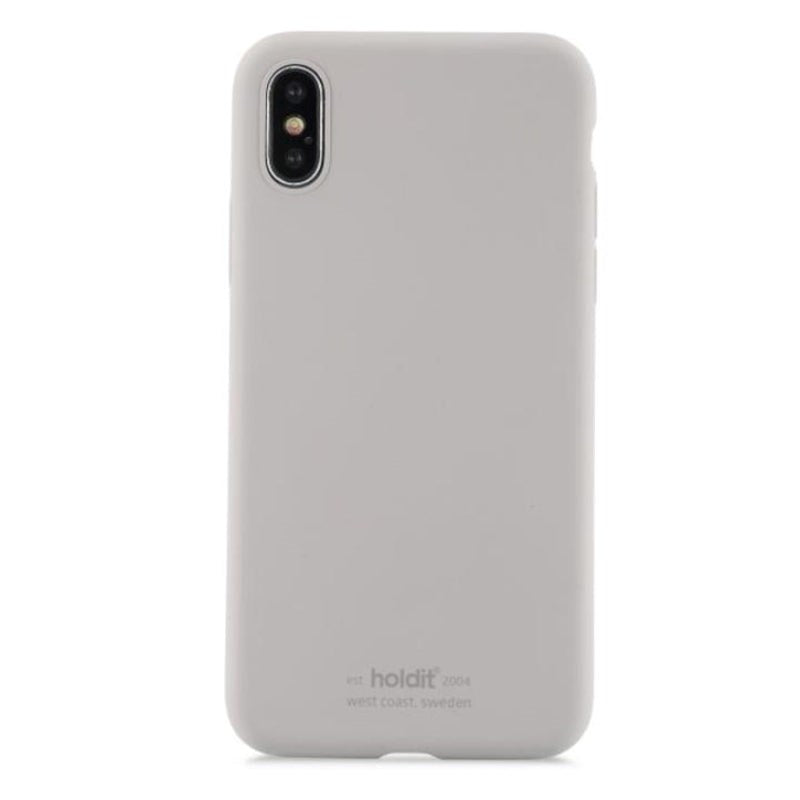 Holdit iPhone X / Xs Soft Touch Mobil Cover - Grå