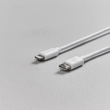 Smartline (3A/15W) USB-C til Lightning Kabel 2 m. - Hvid