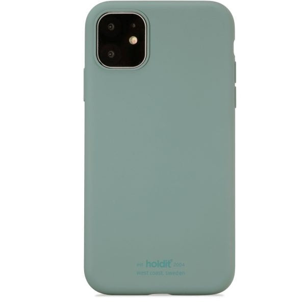 Holdit iPhone 11 Soft Touch Mobil Cover - Moss Green