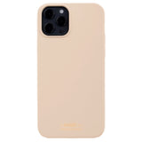 Holdit iPhone 12 / 12 Pro Soft Touch Silikone Mobil Cover - Beige