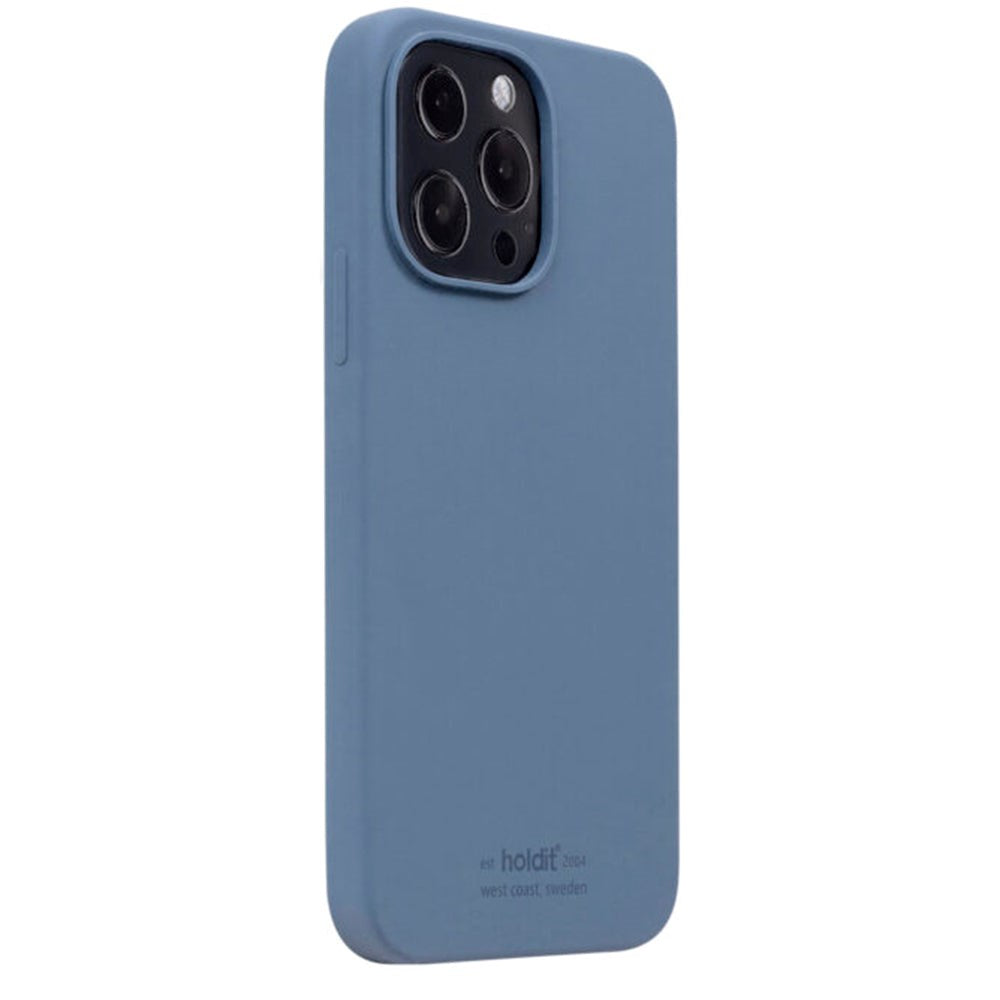 Holdit iPhone 13 Pro Soft Touch Mobil Cover - Pacific Blue