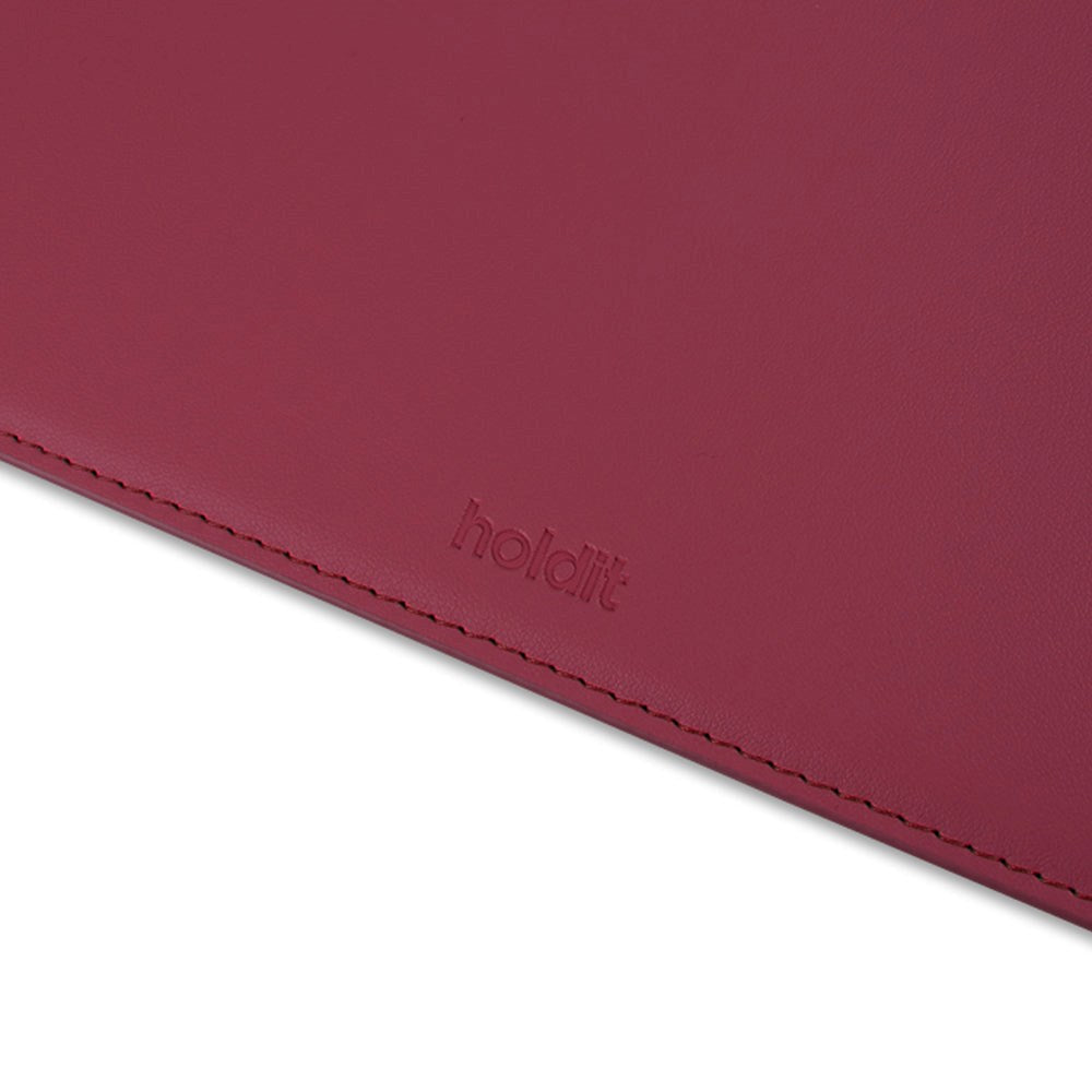 Holdit MacBook / Laptop 14" Sleeve i Læder (32,5 x 22,7 x 2 cm) - Red Velvet