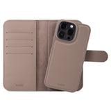 Holdit iPhone 15 Pro Wallet Case Magnet Plus - Mobil Cover - Mocha Brown