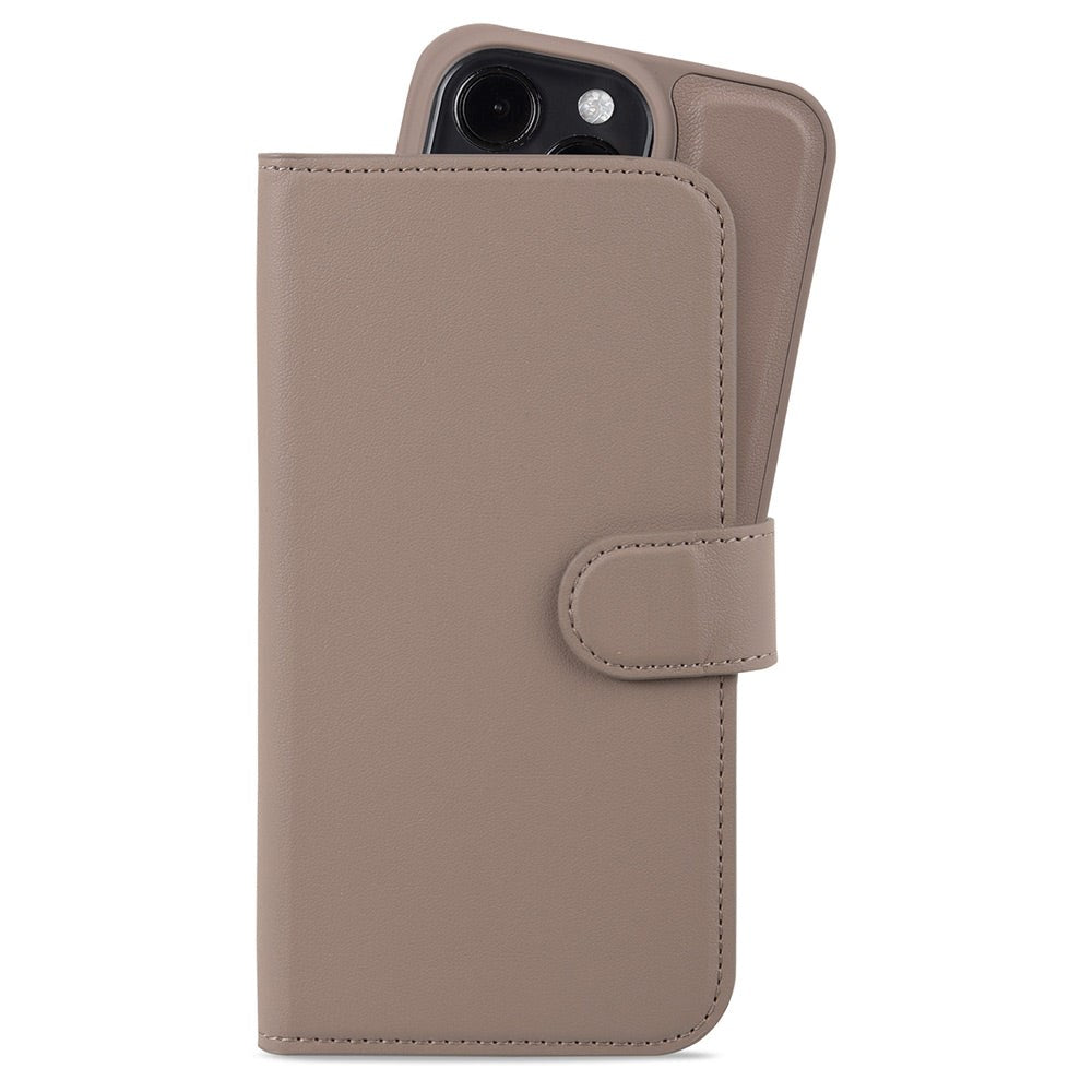 Holdit iPhone 15 Pro Wallet Case Magnet Plus - Mobil Cover - Mocha Brown