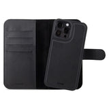 Holdit iPhone 15 Pro Wallet Case Magnet Plus - Mobil Cover - Black