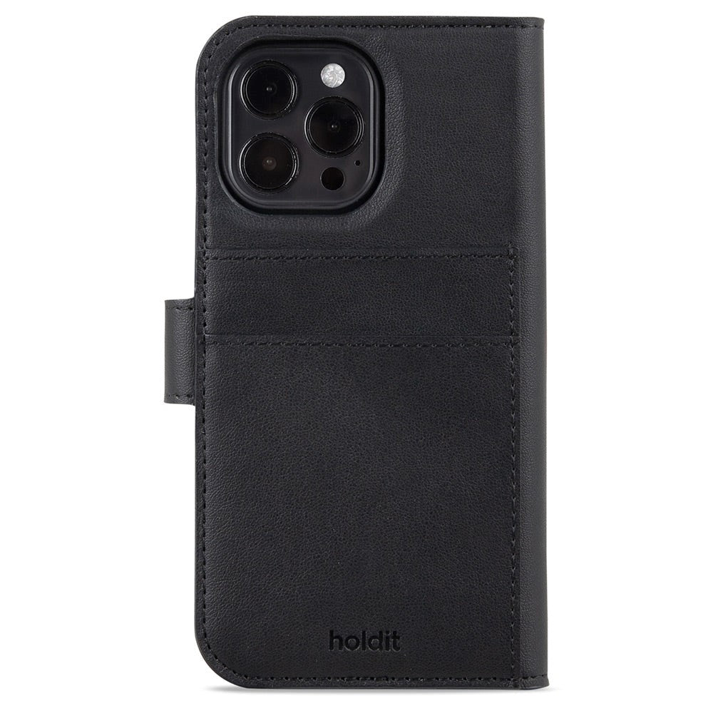 Holdit iPhone 15 Pro Wallet Case Magnet Plus - Mobil Cover - Black