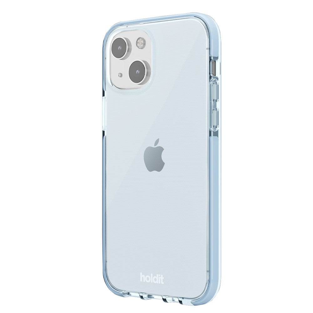 iPhone 14 / 13 Holdit Seethru Cover - Mineral Blue