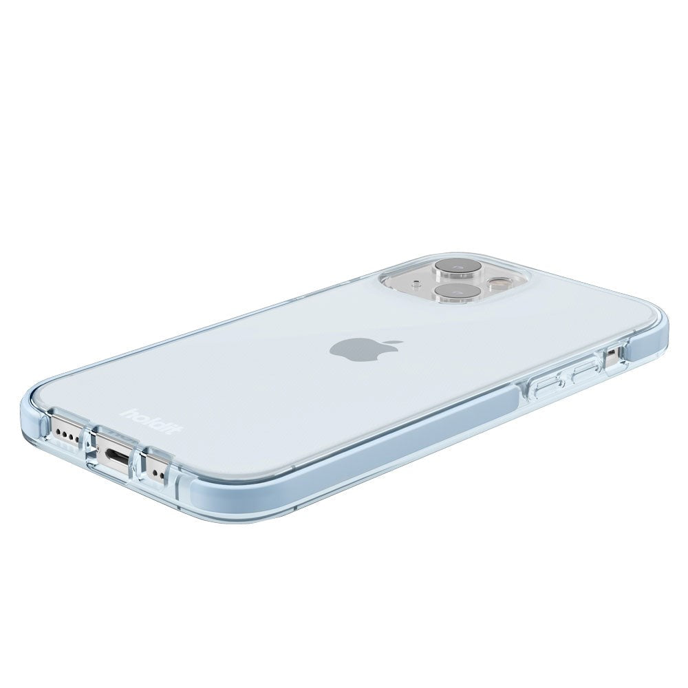 iPhone 14 / 13 Holdit Seethru Cover - Mineral Blue