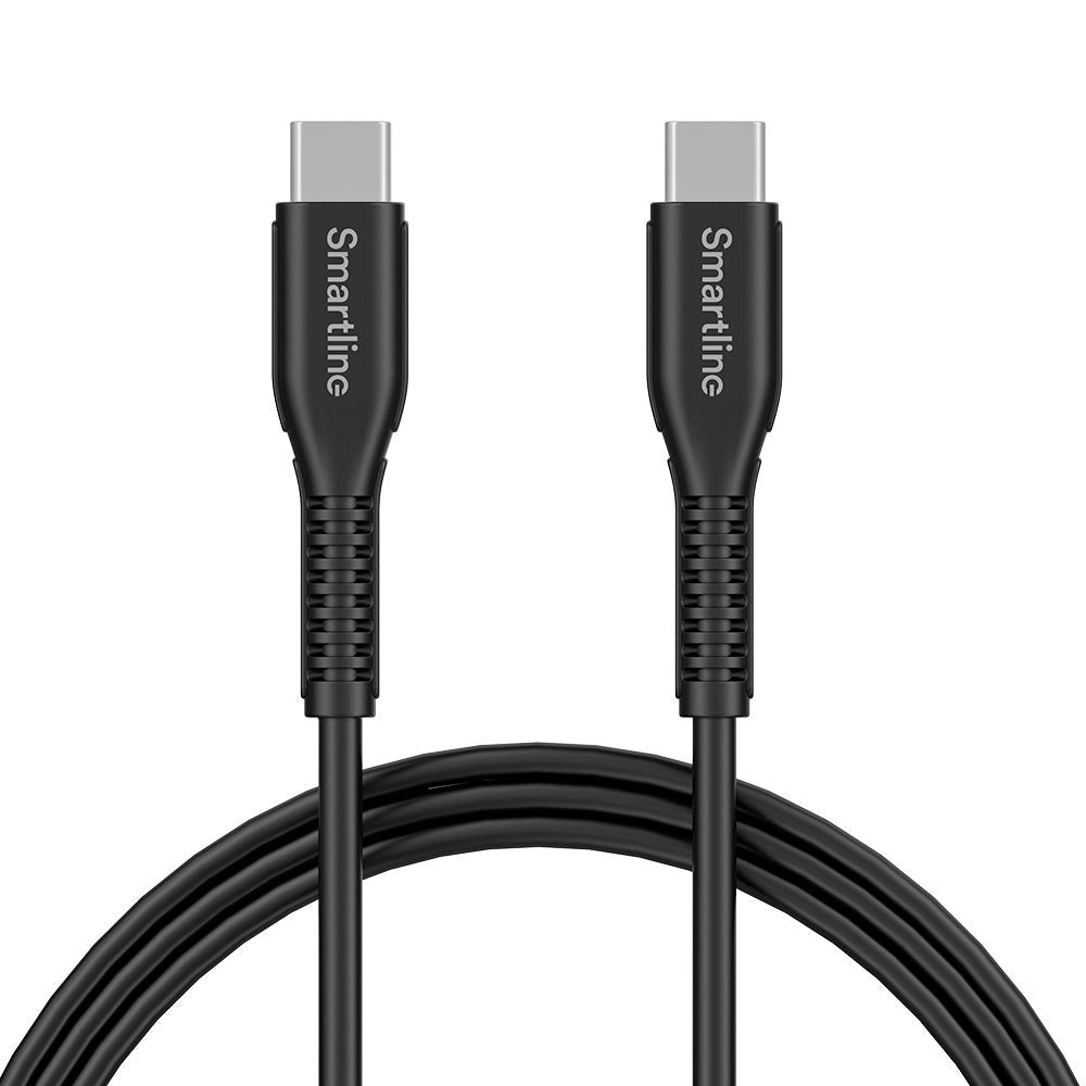 Smartline USB-C til USB-C Kabel 2 Meter - Sort