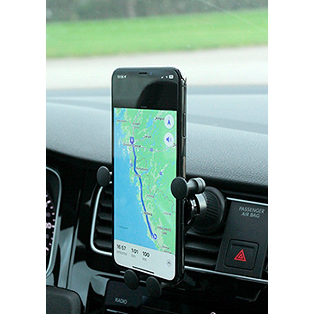 Smartline Gravity Mobilholder til Bil - Max Mobil: 65 - 90mm - Sort