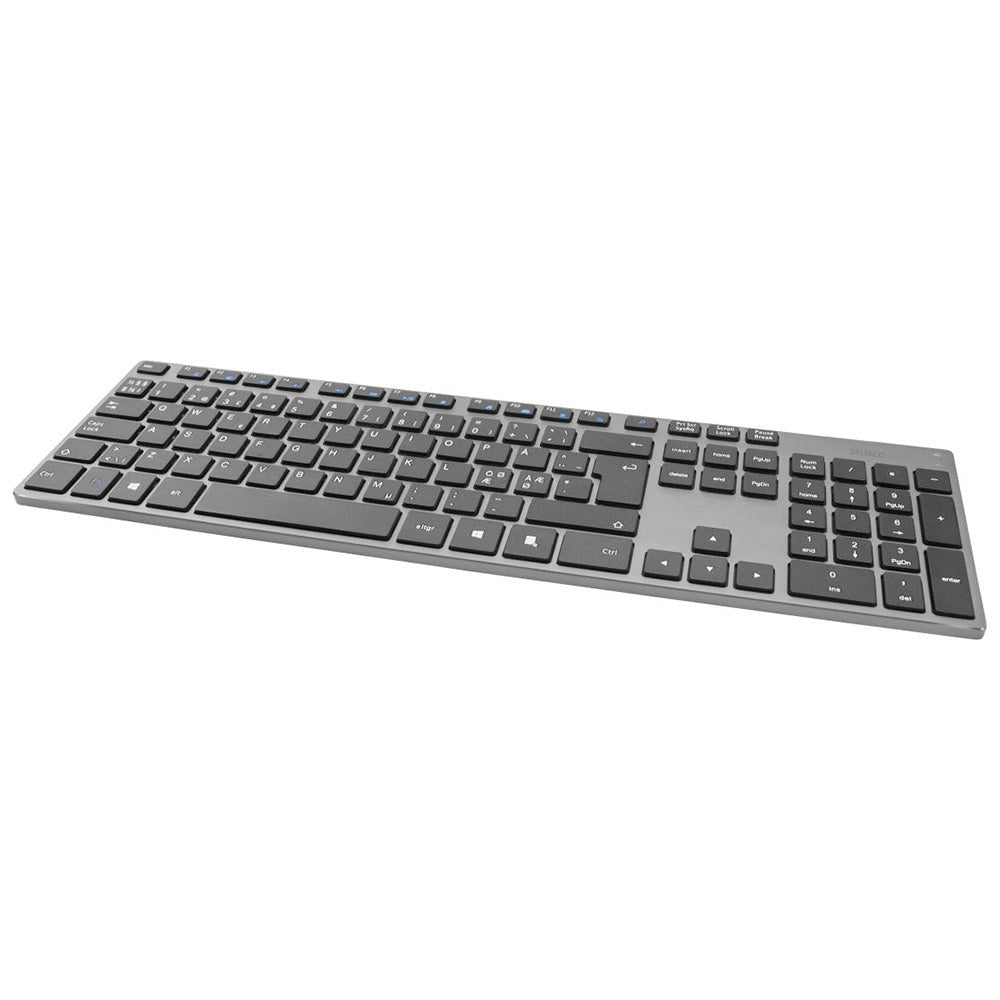 Deltaco Ultra Slim Aluminium Wireless Tastatur - Sort