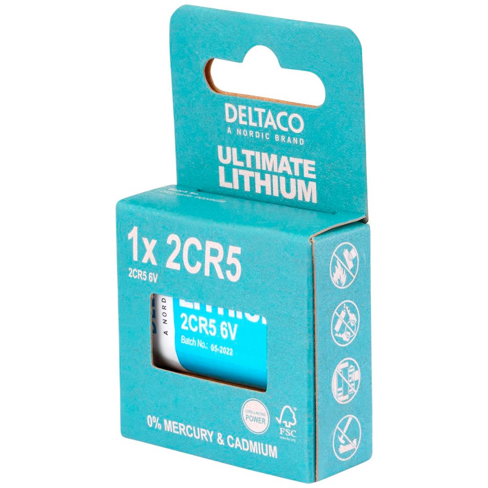 Deltaco Lithium 1 Stk 2CR5 Batterier