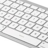 Deltaco Lightning Keyboard til iOS m. Nordisk Layout - Hvid / Sølv