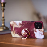 iDeal Of Sweden iPhone 11 Pro Cover Fashion Case Burgundy Marble