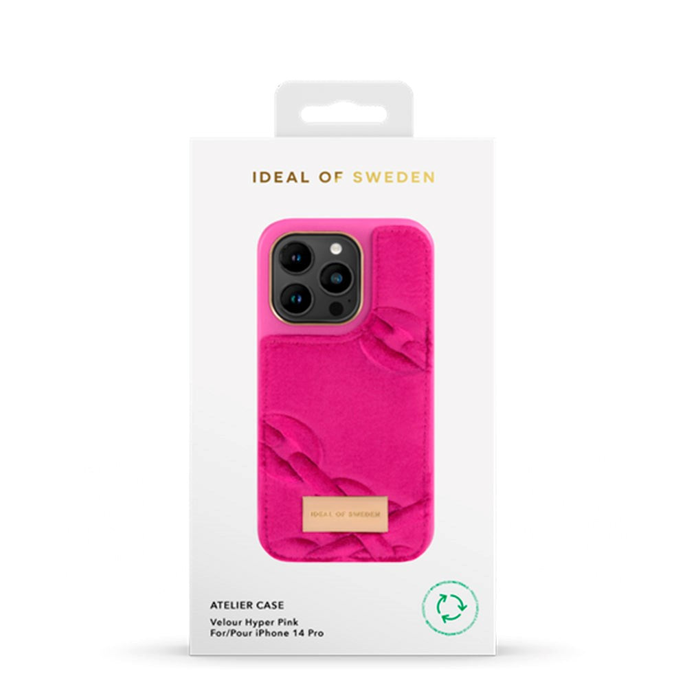 iDeal Of Sweden iPhone 14 Pro Fashion Atelier Case - Velour Hyper Pink