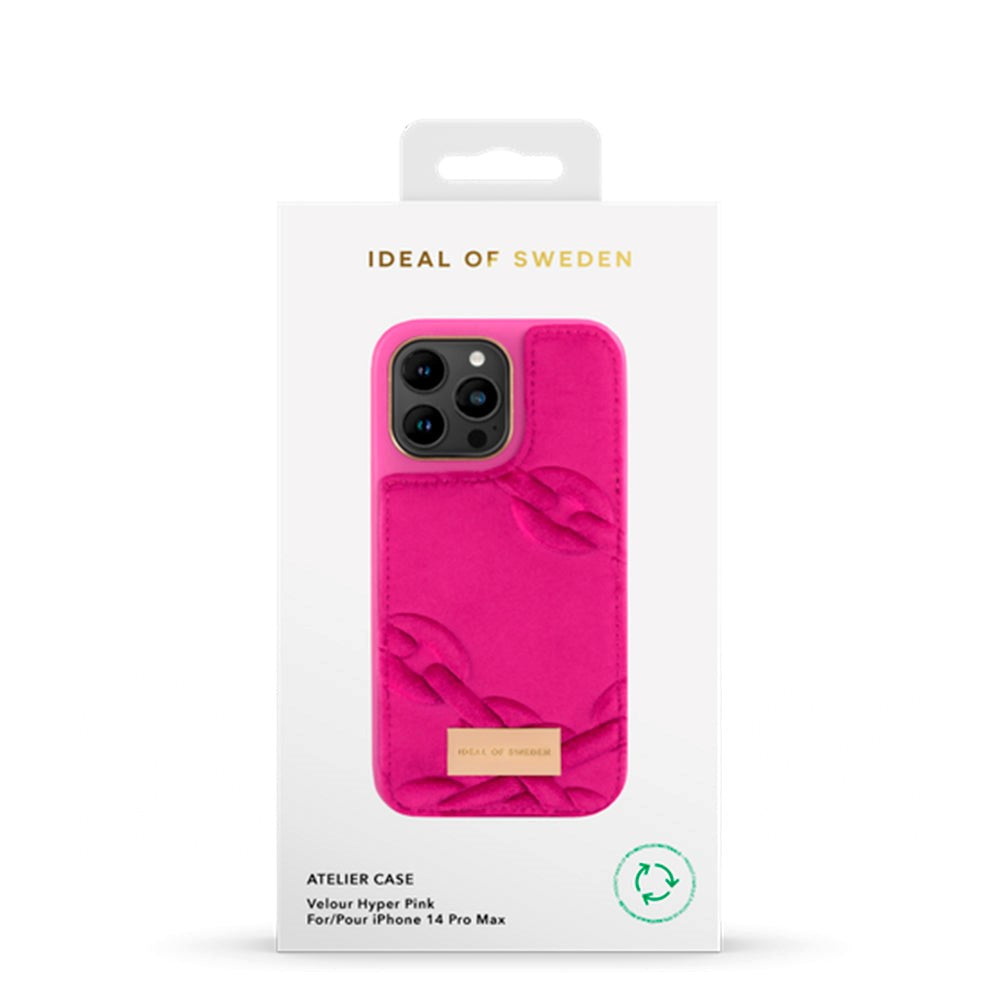 iDeal Of Sweden iPhone 14 Pro Max Fashion Atelier Case - Velour Hyper Pink