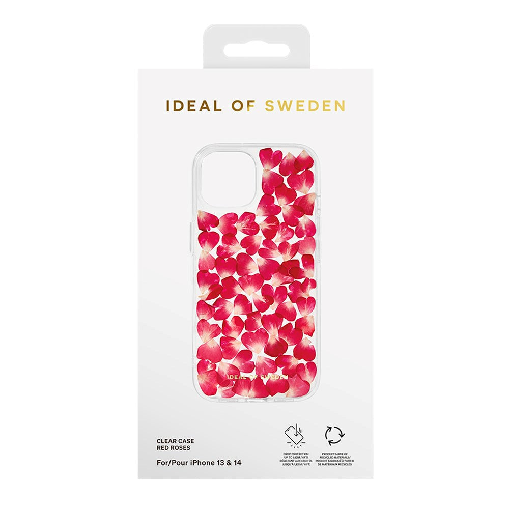 iPhone 14 / 13 iDeal Of Sweden Clear Cover - Red Roses