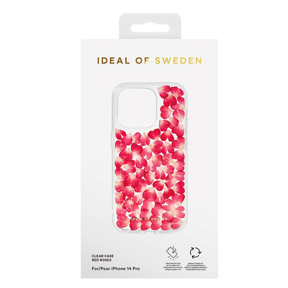 iPhone 14 Pro iDeal Of Sweden Clear Cover - Red Roses