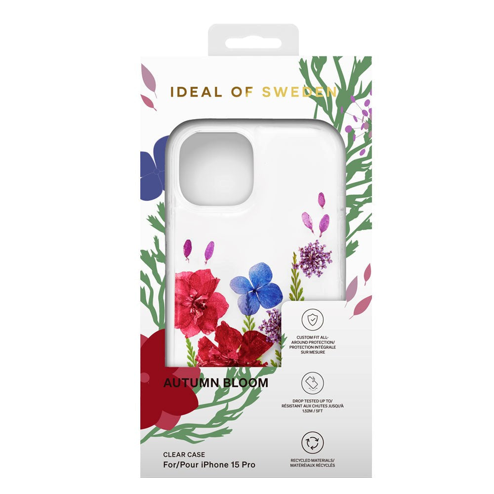 iPhone 15 Pro iDeal Of Sweden Clear Cover - Autumn Bloom