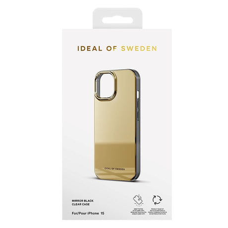 iPhone 15 iDeal Of Sweden Mirror Cover - Mirror Gold