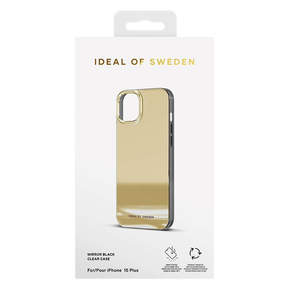 iPhone 15 Plus iDeal Of Sweden Mirror Cover - Mirror Gold