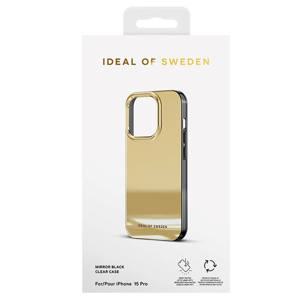 iPhone 15 Pro iDeal Of Sweden Mirror Cover - Mirror Gold