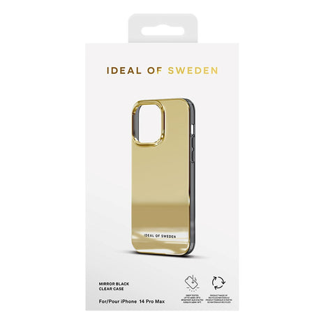 iPhone 14 Pro Max iDeal Of Sweden Mirror Cover - Mirror Gold