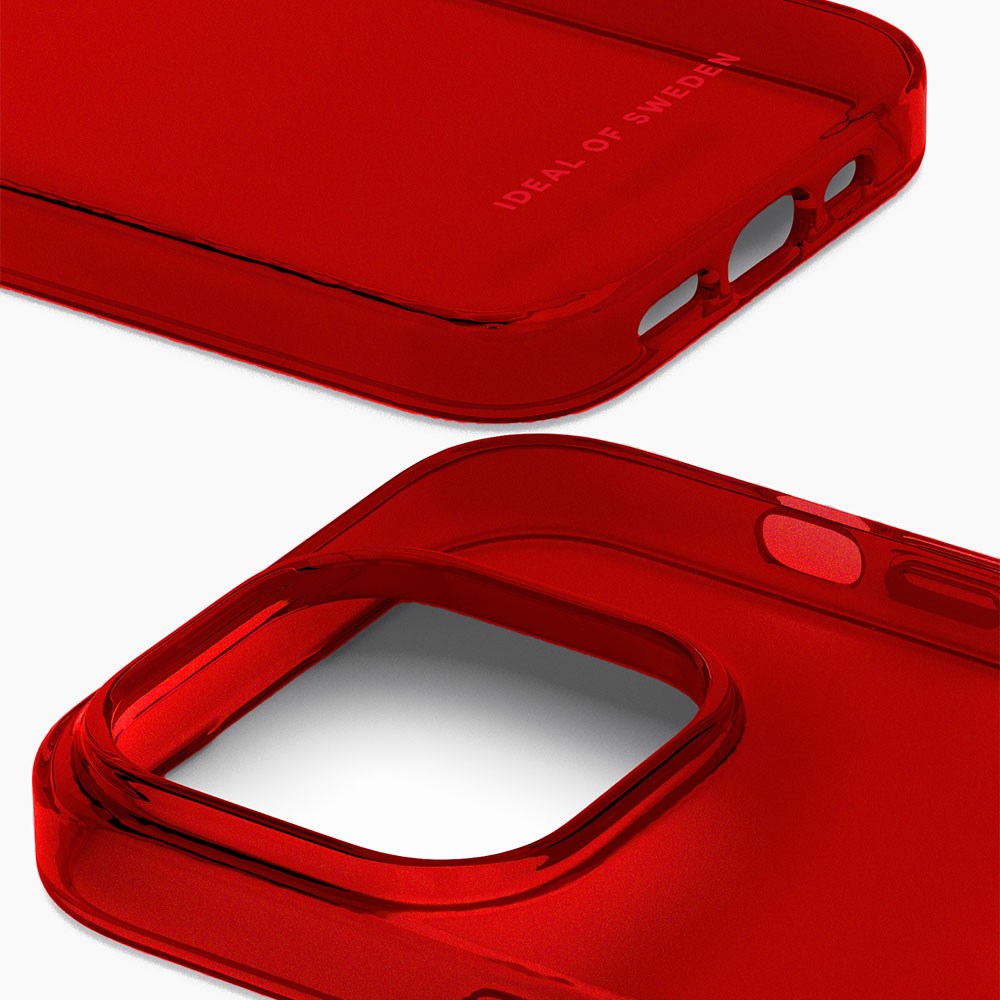 iPhone 15 Plus iDeal Of Sweden Clear Cover - Radiant Red