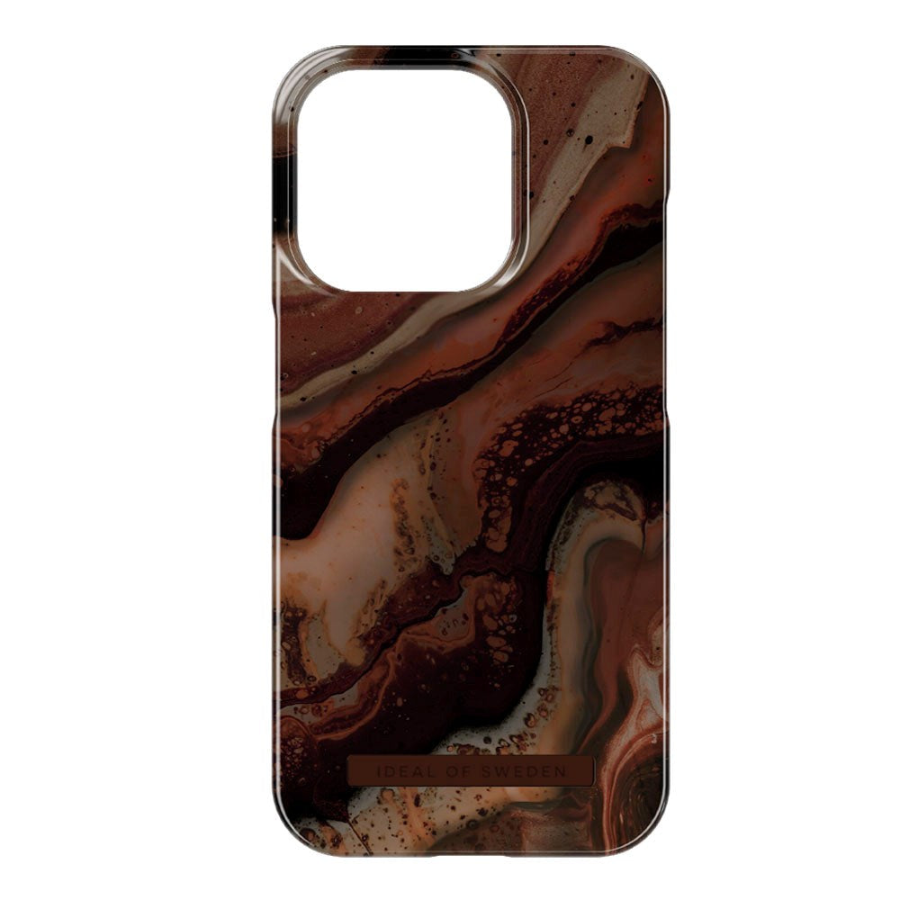 iDeal Of Sweden iPhone 15 Pro Fashion Cover - Dark Amber Marble