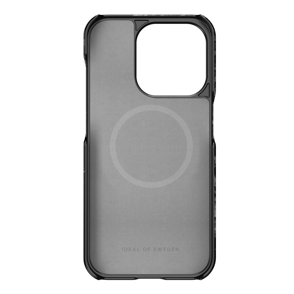iDeal Of Sweden Fashion Cover til iPhone 15 Pro - MagSafe Kompatibelt - Black Thunder Marble