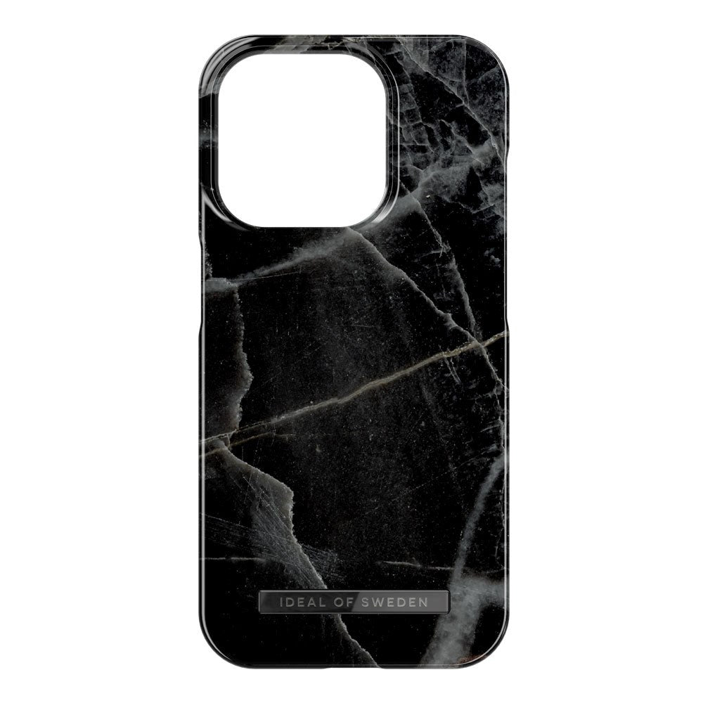 iDeal Of Sweden Fashion Cover til iPhone 15 Pro - MagSafe Kompatibelt - Black Thunder Marble