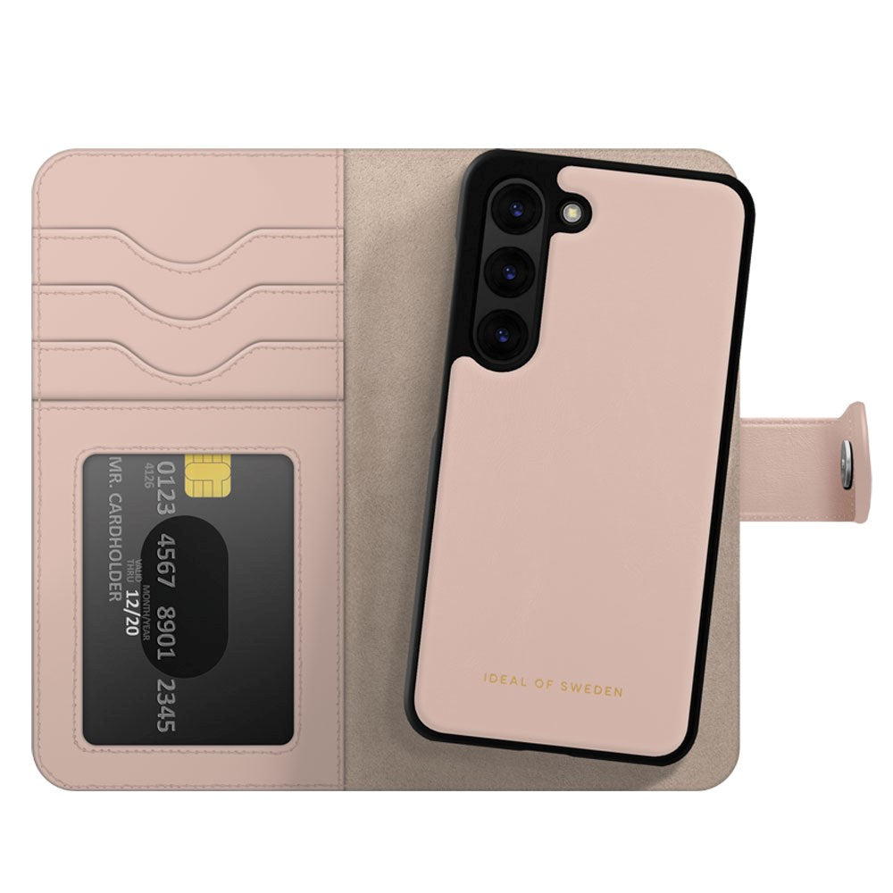 iDeal Of Sweden Samsung Galaxy S23 2-i-1 Magnet Wallet+ Flip Cover - Lyserød