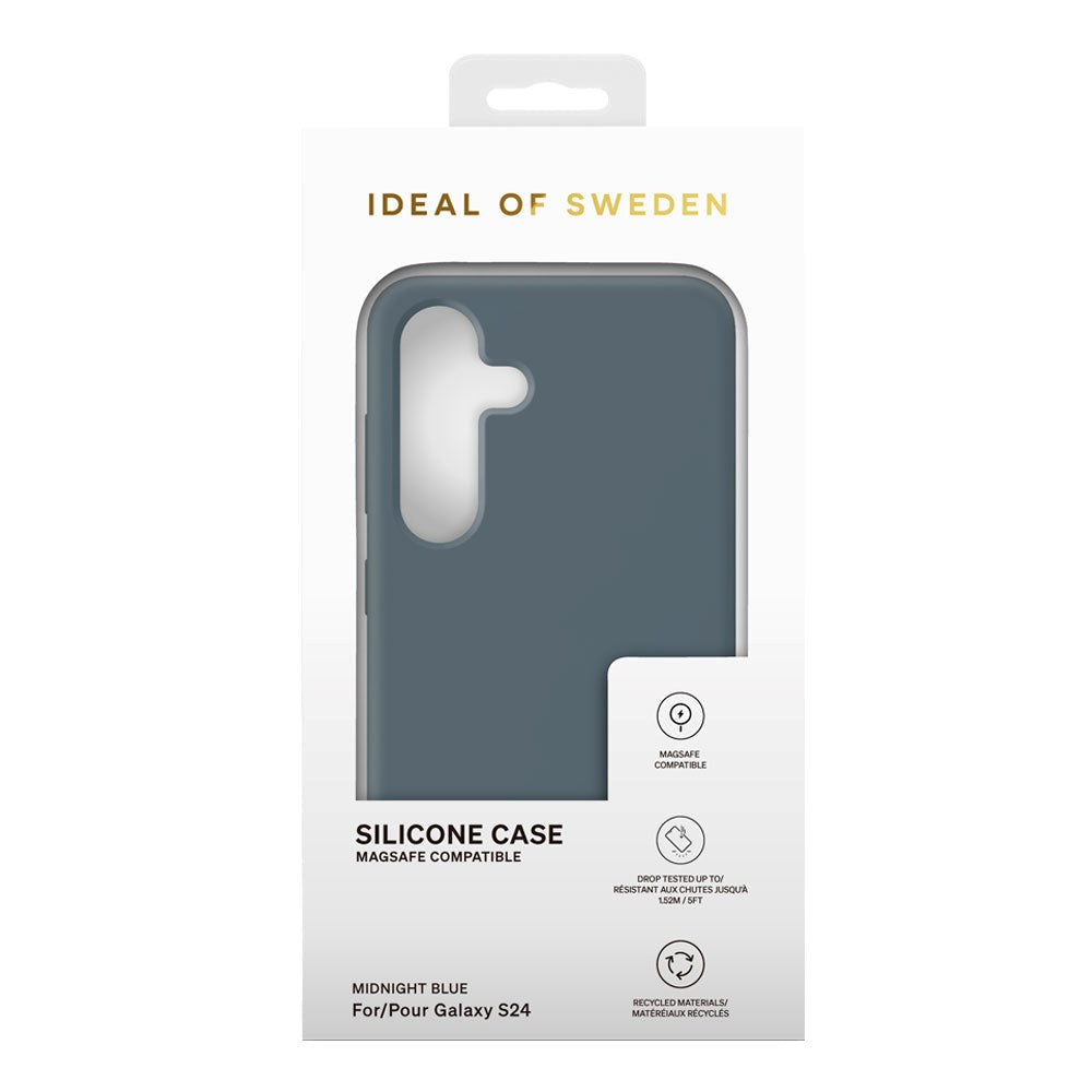 Samsung Galaxy S24 / S25 iDeal Of Sweden Silicone Cover - MagSafe Kompatibel - Midnight Blue